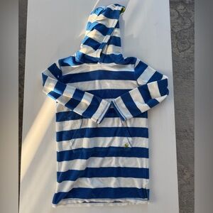 Mini Boden striped towel cover-up in size 11–12 years